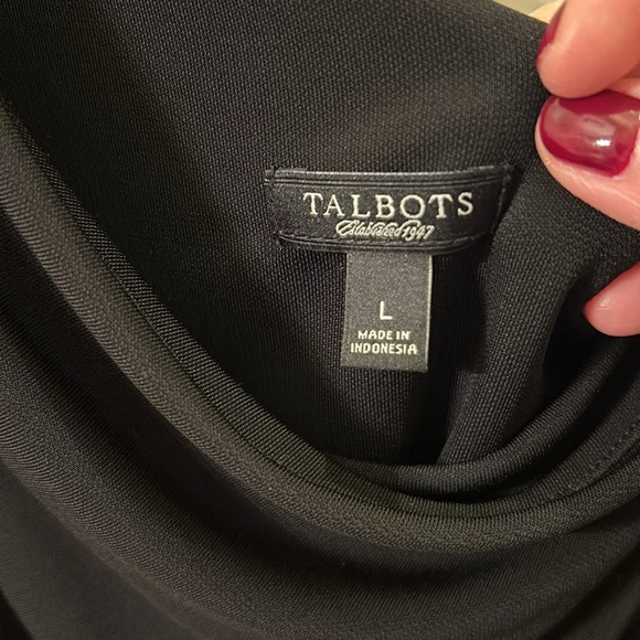 Talbots Single Sleeve Jersey Knit Dress, size large - Picture 3 of 7